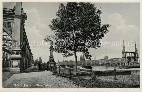 AK / Ansichtskarte Kehl_Rhein Rheinbruecken Kehl_Rhein