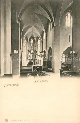 AK / Ansichtskarte Halberstadt Martinskirche Halberstadt