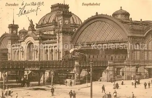 AK / Ansichtskarte Dresden Hauptbahnhof Dresden