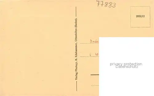 AK / Ansichtskarte Ottenhoefen_Schwarzwald mit Langeck Simmersbach Sesselfelsen Ottenhoefen Schwarzwald