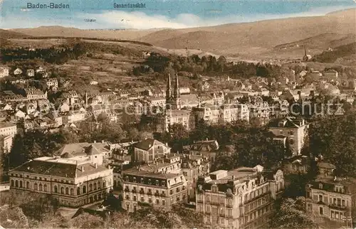 AK / Ansichtskarte Baden Baden Fliegeraufnahme Baden Baden