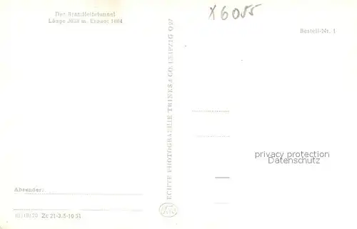 AK / Ansichtskarte Oberhof_Thueringen Brandleitztunnel Dampflok Oberhof Thueringen