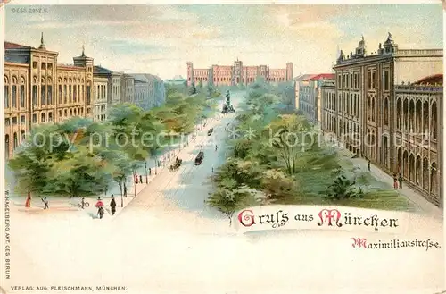 AK / Ansichtskarte Muenchen Maximilianstrasse Muenchen