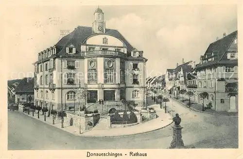 AK / Ansichtskarte Donaueschingen Rathaus Donaueschingen