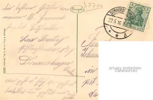 AK / Ansichtskarte Donaueschingen Rathaus Donaueschingen