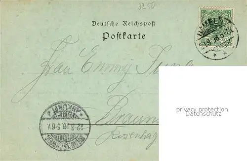 AK / Ansichtskarte Hameln_Weser Weserpartie Lachsfang Hameln Weser