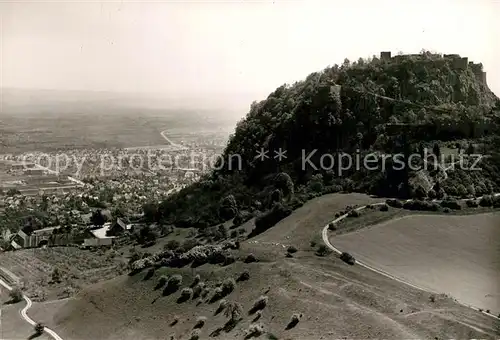 AK / Ansichtskarte Singen_Hohentwiel Fliegeraufnahme Singen Hohentwiel