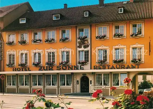 AK / Ansichtskarte Donaueschingen Hotel zur Sonne Donaueschingen