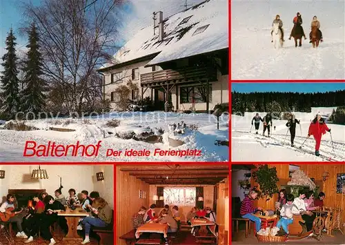 AK / Ansichtskarte Immenhoefe Schullandheim Baltenhof Langlauf Immenhoefe