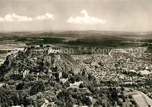 AK / Ansichtskarte Hohentwiel Fliegeraufnahme mit Festung und Singen Hohentwiel