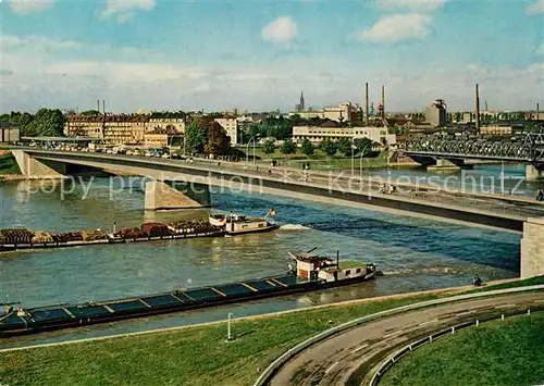 AK / Ansichtskarte Kehl_Rhein Europabruecke Strassburg Kehl_Rhein