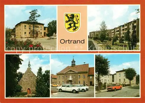 AK / Ansichtskarte Ortrand Landambulatorium Ponickauer Strasse Rathaus Bahnhofstrasse Ortrand