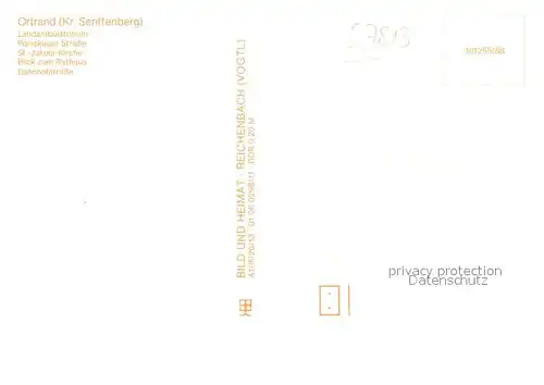 AK / Ansichtskarte Ortrand Landambulatorium Ponickauer Strasse Rathaus Bahnhofstrasse Ortrand