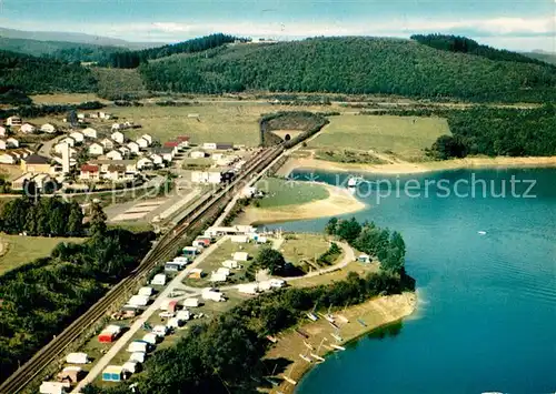 AK / Ansichtskarte Sondern_Biggesee Fliegeraufnahme Camping Seepartie Sondern Biggesee