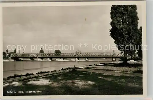 AK / Ansichtskarte Kehl_Rhein Rheinbruecken Kehl_Rhein