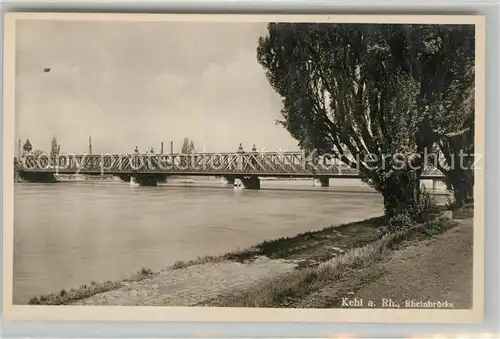 AK / Ansichtskarte Kehl_Rhein Rheinbruecke Kehl_Rhein