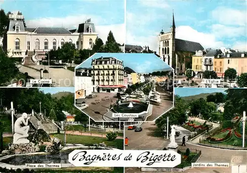 AK / Ansichtskarte Bagneres de Bigorre Casino Eglise Les Coustous  Bagneres de Bigorre