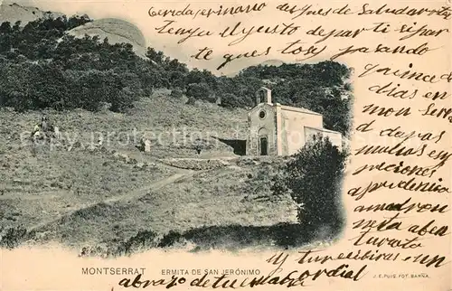 AK / Ansichtskarte Montserrat_Kloster Ermita de San Jeronimo Montserrat_Kloster