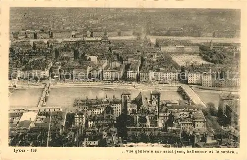 AK / Ansichtskarte Lyon_France Panorama Saint Jean Bellecour Centre Lyon France