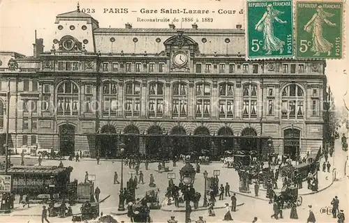 AK / Ansichtskarte Paris Gare Saint Lazare Paris