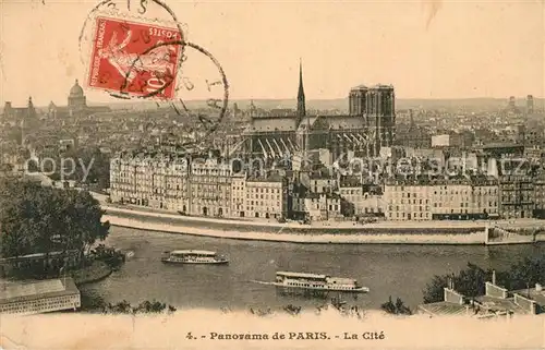 AK / Ansichtskarte Paris Panorama La Cite Paris