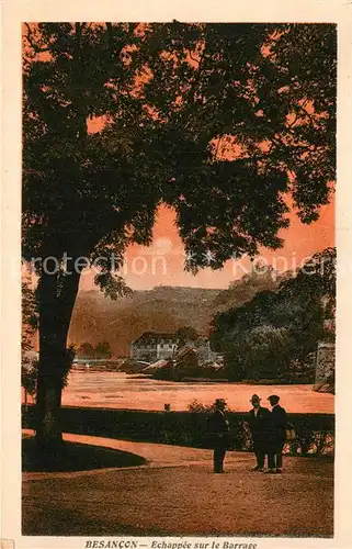 AK / Ansichtskarte Besancon_les_Bains Echappee sur la barrage Besancon_les_Bains
