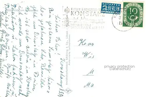 AK / Ansichtskarte Konstanz_Bodensee Fliegeraufnahme Konstanz_Bodensee