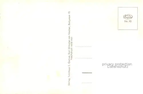 AK / Ansichtskarte Bad_Wimpfen Fachwerkhaeuser Bad_Wimpfen