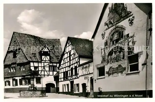 AK / Ansichtskarte Winningen_Mosel Weinhexenhaus Brunnen Winningen Mosel