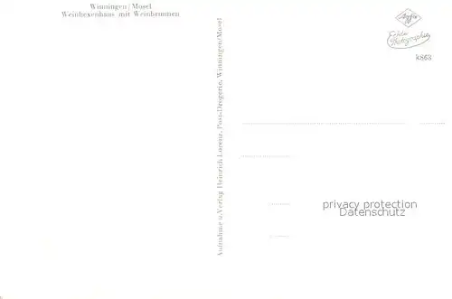 AK / Ansichtskarte Winningen_Mosel Weinhexenhaus Brunnen Winningen Mosel