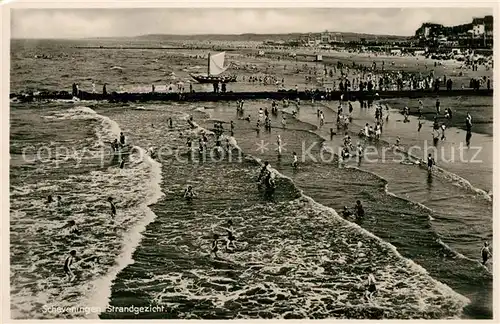 AK / Ansichtskarte Scheveningen Strandgezicht Scheveningen