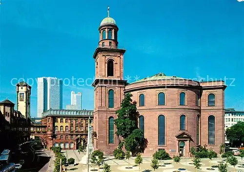 AK / Ansichtskarte Frankfurt_Main Paulskirche BfG Hochhaus Langer Franz Frankfurt Main