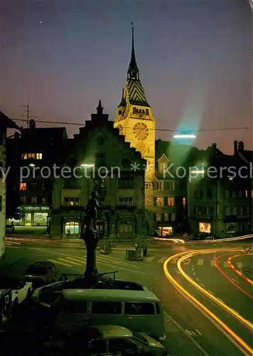 AK / Ansichtskarte Zug_ZG Kolinplatz Stadthaus Zytturm Zug_ZG
