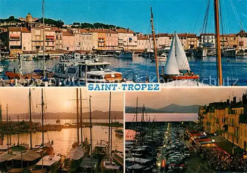 AK / Ansichtskarte Saint_Tropez_Var Hafen Abendstimmung Saint_Tropez_Var