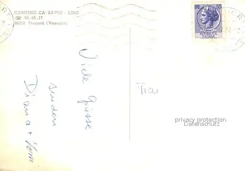 AK / Ansichtskarte Treporti Camping Ca Savio Treporti