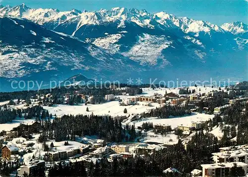 AK / Ansichtskarte Montana_Crans Stations du Haut Plateau Winter Montana Crans