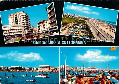 AK / Ansichtskarte Sottomarina Strand Hotelanlagen Sottomarina