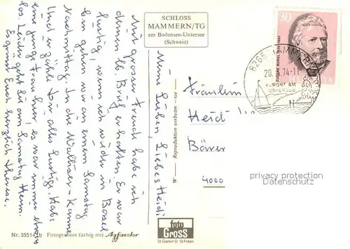 AK / Ansichtskarte Mammern Schloss Mammern