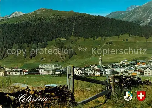 AK / Ansichtskarte Celerina_GR Panorama Celerina_GR