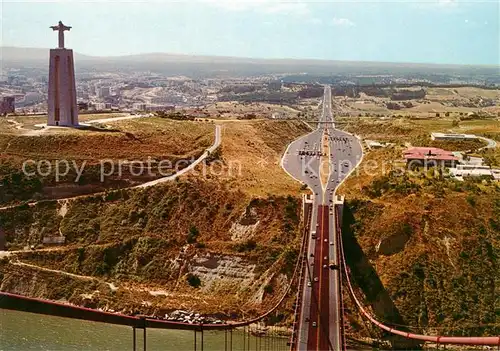 AK / Ansichtskarte Almada Monumento Cristo Rei Ponte Almada