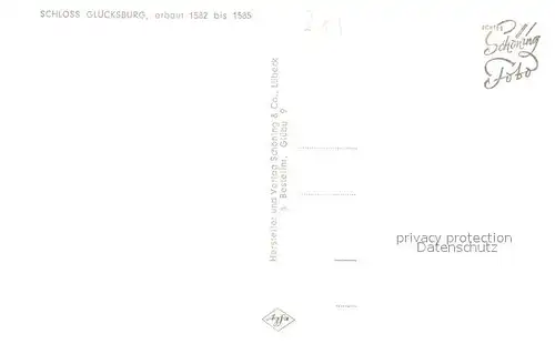AK / Ansichtskarte Gluecksburg_Ostseebad Schloss Gluecksburg Fliegeraufnahme Gluecksburg_Ostseebad