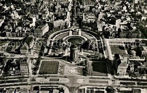 AK / Ansichtskarte Mannheim Friedrichsplatz mit Wasserturm Fliegeraufnahme Mannheim