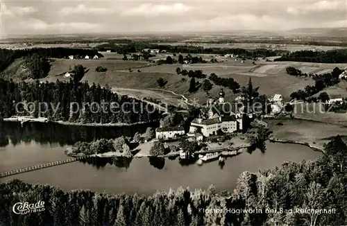 AK / Ansichtskarte Bad_Reichenhall Kloster Hoeglwoerth Fliegeraufnahme Bad_Reichenhall