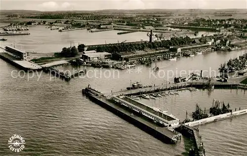 AK / Ansichtskarte Cuxhaven_Nordseebad Fliegeraufnahme mit Steubenhoeft Cuxhaven_Nordseebad