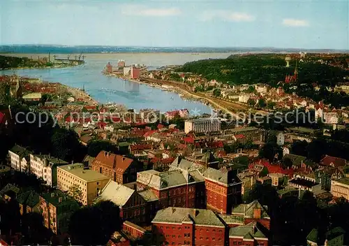 AK / Ansichtskarte Flensburg Fliegeraufnahme mit Foerdeblick Flensburg