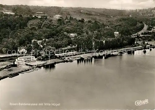 AK / Ansichtskarte Essen_Ruhr Baldeneysee mit Villa Huegel Fliegeraufnahme Essen_Ruhr