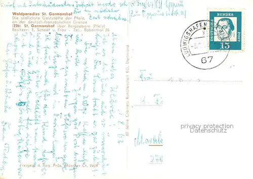 AK / Ansichtskarte St_Germanshof Waldparadies St Germanshof Fliegeraufnahme St_Germanshof