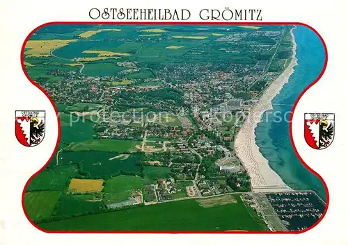 AK / Ansichtskarte Groemitz_Ostseebad Fliegeraufnahme Groemitz_Ostseebad