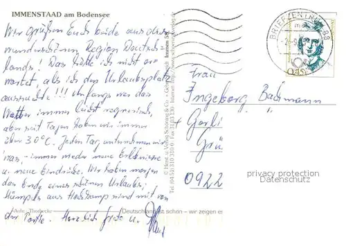 AK / Ansichtskarte Immenstaad_Bodensee Fliegeraufnahme Immenstaad_Bodensee