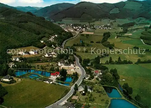 AK / Ansichtskarte Gleierbrueck Fliegeraufnahme mit Gasthof Pieper Gleierbrueck